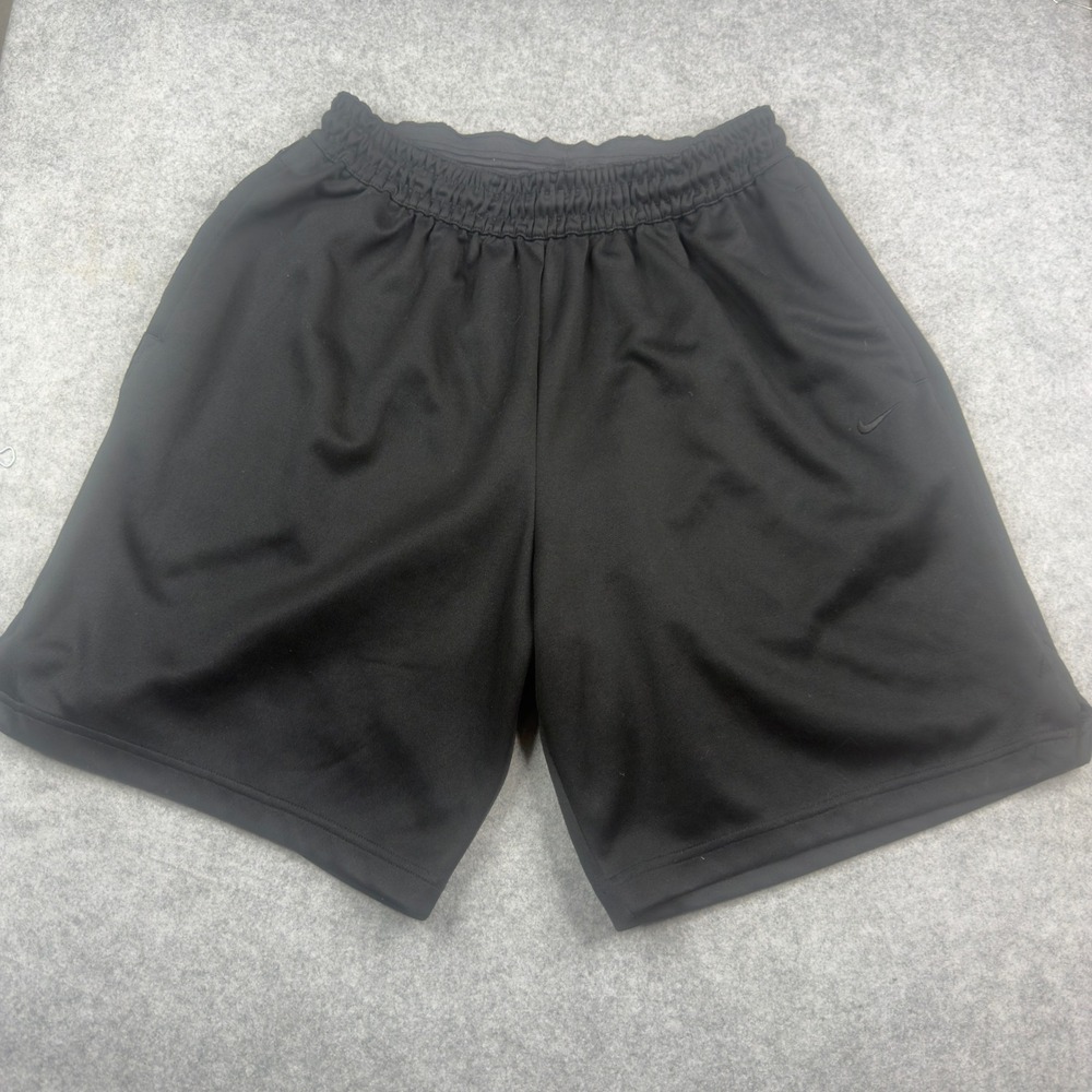 Nike Dri-FIT Mens Athletic Shorts Black XL Zipper Pocket